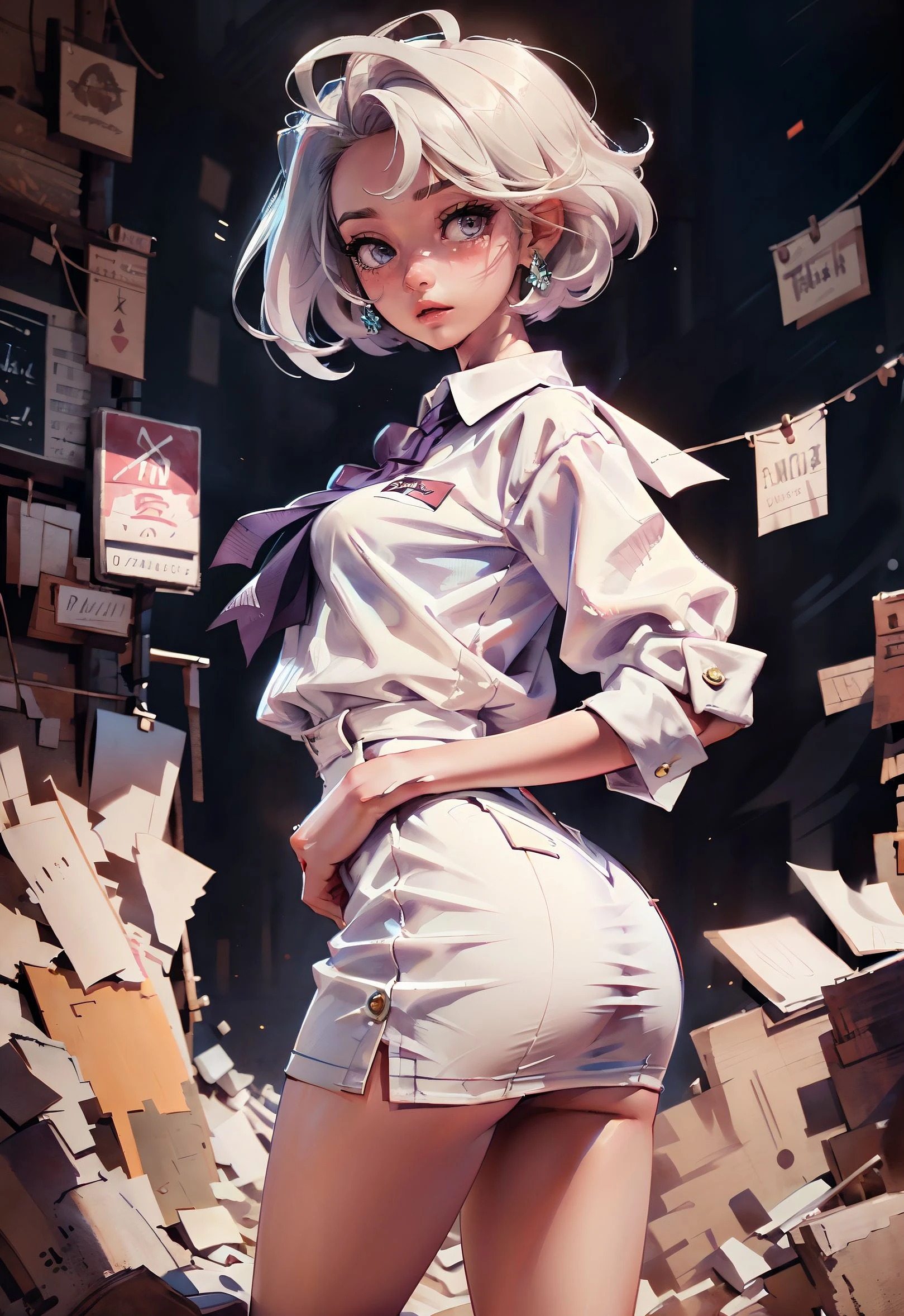 超性感的卡通女孩儿-AI工具研究所