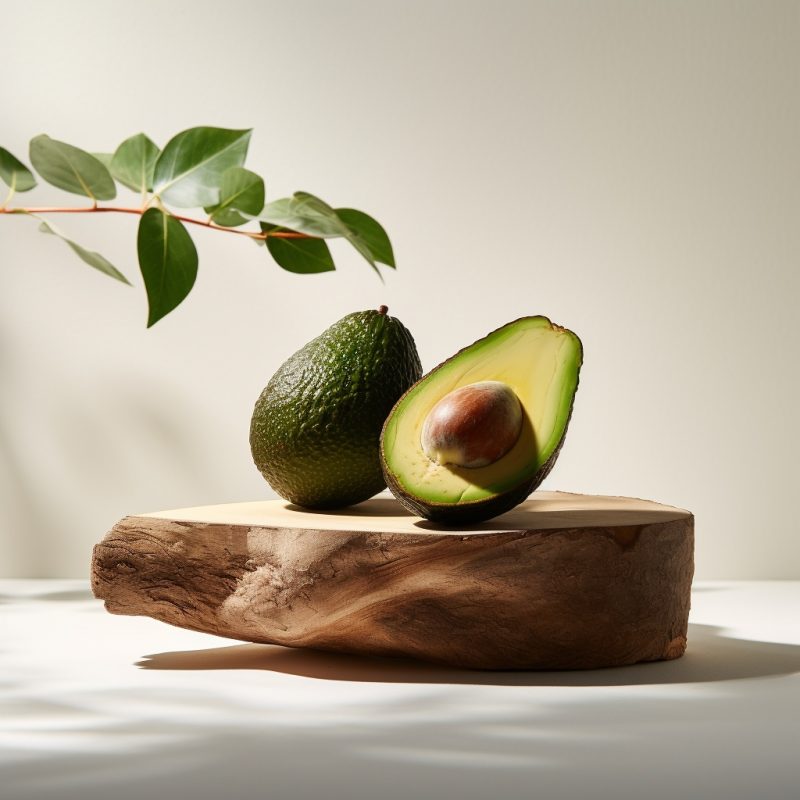 牛油果柔和光影下的产品摄影-AI工具研究所
