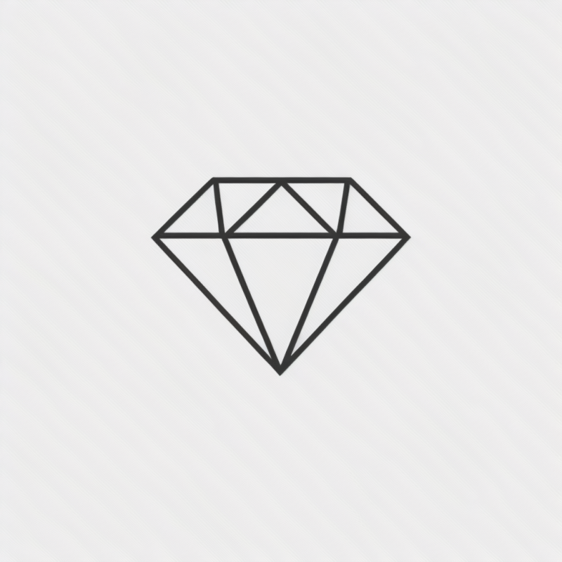 极简的钻石logo-AI工具研究所