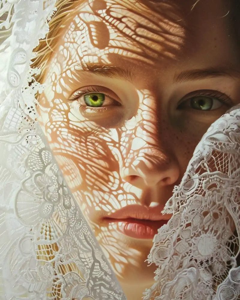 油画中的美丽女性肖像-AI工具研究所