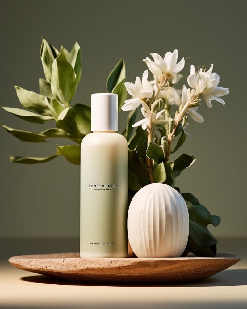 自然灵感的陶瓷护肤品：高清极简风格摄影-AI工具研究所