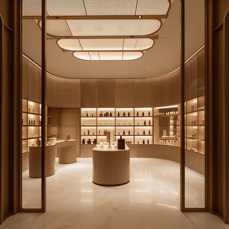 香水精品店大厅入口-AI工具研究所